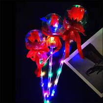 Manufacturer batch of fumbling sound starry sky glowing fairy stick children sparkling magic wand roses to push small gifts