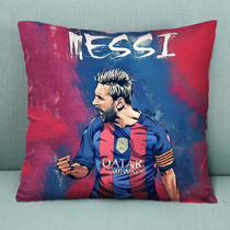 2022 - World Cup decoration theme bar around souvenirs promotional materials Messi holds pillow gifts