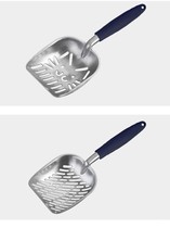 Metal litter shovel stainless steel hole integrated sand bentonite cat supplies large artifact cat shit iron shovel