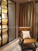 Clip-wire glass screen Xuanguan Parting door wardrobe door clamping Juan Drawing Sliding Door moving door clamping gauze clamping glass