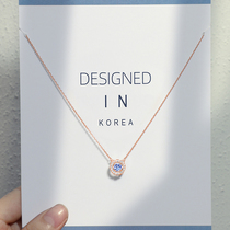 Inlaid with Swarovski zirconium necklace 2021 new female summer light luxury niche sterling silver beating heart birthday gift