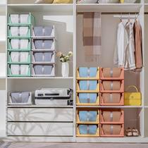 Wathwardrobe Contained Stratified Separator Basket Dorm Room Wonder Shelving drawer Laminated Clothing Shelf Plastic Storage