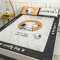 Summer Ice Silk Latex Cool Mat bed Gasawara Three Sets Children Dormitory Bed Single Mattresses Soft Mat Machine Washable