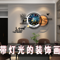 New net celebrity watch wall clock living room atmosphere household fashion modern simple wall decoration light luxury silent clock