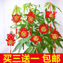 2022 New Years New Year small lantern pendant decorations tree small ornaments Spring Festival red lantern room decoration