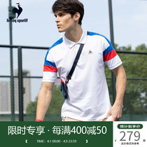 Lekak Official Male POLO Shirt Summer Splicing Pure Cotton Comfort Turtleneck Casual Sports Short Sleeves