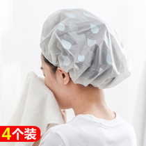 bath cap waterproof bath adult female section shower cap dry hair cap single layer thickened headgear kitchen anti-oil smoke head cover