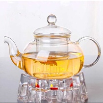 Heat-resistant glass teapot set household explosion-proof tea maker electric pottery stove can heat boiled flower teapot base belt