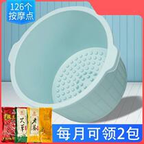 Massage Home Bubble Feet Plus High Washing Feet Basin Thickened Footbath Basin Over Knee Double Washing barrel