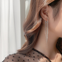 Ear hanging female long super fairy earless ear clip Xianqi sensori senior temperament ear clip earrings tassel ear ornaments