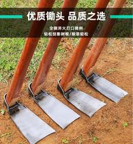 Household hoe old-fashioned agricultural tools wooden handle multi-purpose loosening digging artifact manganese steel agricultural tools