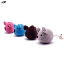 Pet cat toy Bell wool ball blue red mouse cat self-Hi gnawing British short cloth cat set supplies
