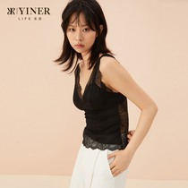 yinerlife lace vest womens suspender underwear with chest pad Elegant beauty back top thin meat thin