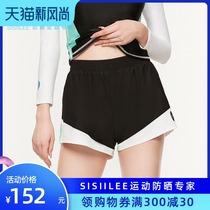 SISIILEE Sicilian womens flat angle beach pants quick-drying thin breathable surf split swimming trunks