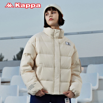 KAPPA Capa Outlets down clothes Winter ladies High collar Anti-cold clothing printed warm short jacket bread clothes