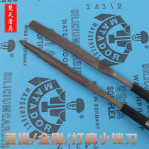 Small file flat triangle semicircular file knife type diamond Jinjin file Bodhi Peel flat file polished