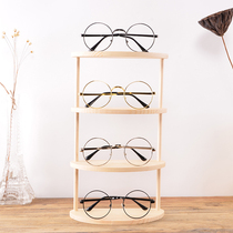 High-grade solid wood glasses display sunglasses sun glasses professional showcase decorative display placed glasses shelves