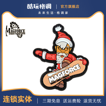 Maghor Magforce Taiwan horse Z8005 Velcro Christmas Ma Ye snowboard felt sticky label personality morale