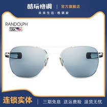 American Randolph Randolph Randolph Sunglasses Classic Pilot 45th Anniversary Platinum Sunsun glasses