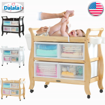 Dalala Dalala baby diaper table solid wood baby care table Bath table massage table massage table storage table