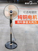 Guanling electric fan vertical household silent 16 inch 18 inch large air volume iron blade remote control pure copper motor floor fan