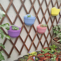 Climbing outdoor balcony flower Vine outdoor fence fence courtyard wall decoration anticorrosive wood telescopic garden fence