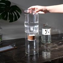 Ice drop coffee maker household drip type wood rack cold extract glass ice brew coffee day tea drip pot commercial utensils