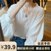 Pregnant women autumn size small man long sleeve top 2021 new size T-shirt loose base shirt spring clothes