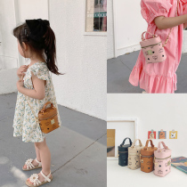 Net Red children bag 2021 new little girl chain bucket bag foreign fashion princess bag girl shoulder bag
