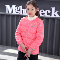 Anti-season large girls down cotton liner Girls down cotton clothes for primary and secondary school students light childrens warm jacket
