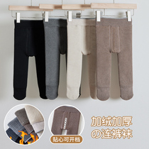 Girls panties and winter plus thickening baby baby baby baby in bottom socks in autumn and winter