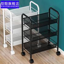  Kitchen shelf Floor-to-ceiling multi-layer removable household cart vegetable basket storage storage shelf supplies Daquan