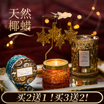 Scented candles Fragrance Calming sleep Flirting Incense Horse Lantern Rotating Candlestick Gift Box Gift Set