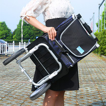 Shopping cart small trolley Net red supermarket mini household elderly climbing floor Lightweight luggage folding trolley Vegetable cart