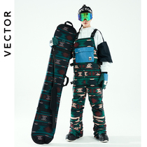 VECTOR ski belt pants womens suspenders single double board ski equipment adult one-piece ski suit Tide Sports Winter