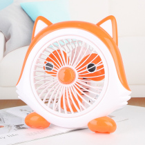 Cartoon electric fan Mini student dormitory bed office silent household plug-in desk fan Electric small fan