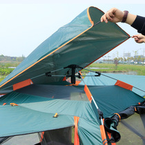 Outdoor tent 4-6 people one room and one hall portable foldable car multi-person oversized padded pergola anti-mosquito