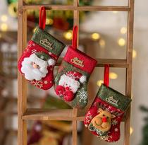 Christmas Decorations Christmas Small Socks Christmas Tree Pendant Hanging Accessories Gift Bags Gift Bags Kindergarten Candy Bags