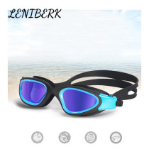LENIBERK waterproof anti-fog frame plating swimming glasses HD fashion professional men and women adult swimming goggles