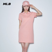 MLB official ladies POLO dress skirt small label loose sports casual fashion 21 Autumn New OP12
