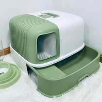 Cat litter basin oversized corridor type anti-odor cat shit basin anti-splash cat litter basin fully enclosed drawer type cat toilet