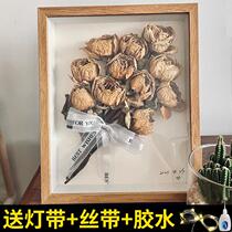 立体中空标本框A4diy手工相框摆台蝴蝶昆虫粘土干花加厚展示画框