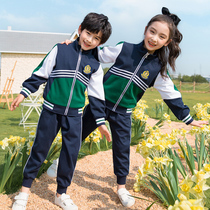 Primary school uniforms Spring and Autumn Sports Cotton Set First Year English Class Clothes Kindergarten Garden Clothes Autumn and Winter Clothes