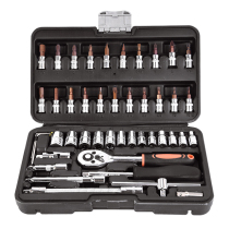 Kada KATA socket tool 46 pieces set 1 4 ratchet socket wrench multi-function auto maintenance repair