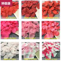The fireworks material piece of the room to throw the fake flower to do the petal decoration rose silk flower Pink surprise opening