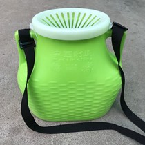 New fish basket Plastic Thickened Dress Fish Yellow Eel Crab Clay Loach Fish Fishing Seafood Fishing Gear Back Basket Fish Bucket