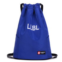 Drawstring backpack women's light storage bag travel bag men's sports fitness backpack drawstring pocket custom logo