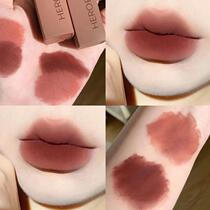 Small mood plain lip mud Matte Velvet Velvet Lip Glaze fog face does not fade lipstick miscellaneous milk coffee female student party White