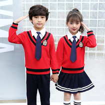 Kindergarten garden clothes spring and autumn clothes first grade childrens class clothes teachers primary and secondary school uniforms autumn suits British style