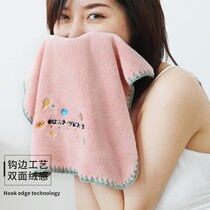 Bath towel absorbent cotton children bag hair wash fart sports coral velvet does not lose hair household towel